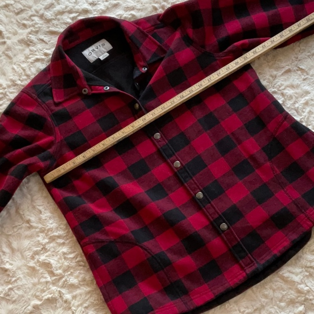 Orvis Red and Black Checkered Shirt - Picture 6 of 8